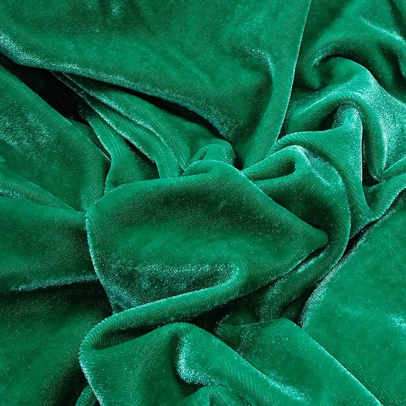Stretch Velvet Fabric 12 Colors 62" Wide for Sewing Apparel Upholstery Curtain by The Yard (One Yard Aqua) Arts & Entertainment > Hobbies & Creative Arts > Arts & Crafts > Crafting Patterns & Molds > Sewing Patterns YU TONE   