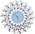 LuLu Decor, Decorative Crystal Metal Vine Wall Clock, Diameter 25", 9.50" Black dial in Large Arabic Numerals, Perfect for Housewarming Gift (L72NDC) Home & Garden > Decor > Clocks > Wall Clocks Lulu Decor Crystal Leaves White Dial  