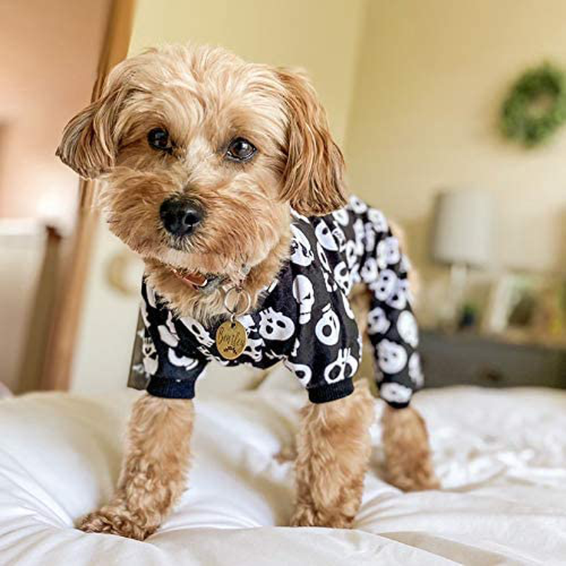 Cutebone Halloween Dog Pajamas Costumes Pet Clothes Cat Apparel Shirt Winter Holiday Cute Pjs Outfits for Doggie Onesies