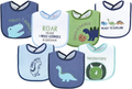 Hudson Baby Unisex Baby Cotton Terry Drooler Bibs with Fiber Filling Home & Garden > Decor > Seasonal & Holiday Decorations Hudson Baby Boy Dino One Size 