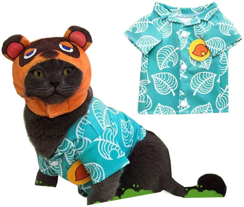 Tom Nook Costume for Cat Clothes Cat Dress up Small Dog Costume Clothes Pet Halloween Cosplay(Not Hat) Animals & Pet Supplies > Pet Supplies > Cat Supplies > Cat Apparel Lopbraa   