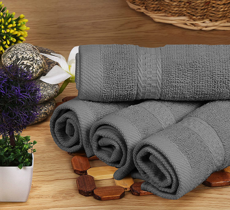 Utopia Towels Grey Towel Set, 2 Bath Towels, 2 Hand Towels, and 4 Washcloths, 600 GSM Ring Spun Cotton Highly Absorbent Towels for Bathroom, Shower Towel, (Pack of 8) Home & Garden > Linens & Bedding > Towels KOL DEALS   