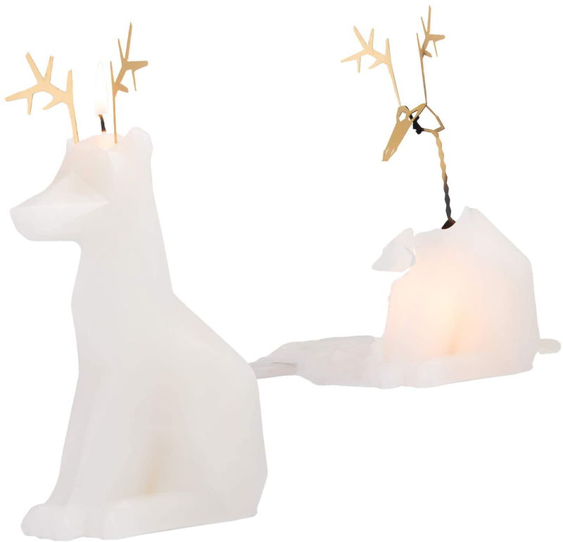 PyroPet Candles Hoppa Candle, White Home & Garden > Decor > Home Fragrance Accessories > Candle Holders PyroPet White Dyri 