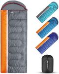 Forceatt Sleeping Bags for Adults &Kids, 50-77 °F Ultralight Backpacking Sleeping Bag Use in Cool & Warm Weather, Water-Resistant, Lightweight 30 Degree Sleeping Bag Great for Hiking, Camping, Indoor. Sporting Goods > Outdoor Recreation > Camping & Hiking > Sleeping BagsSporting Goods > Outdoor Recreation > Camping & Hiking > Sleeping Bags Forceatt Gray  