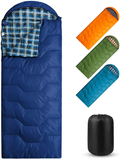 Forceatt Sleeping Bags for 1-2 Person, 50-77℉ Double Sleeping Bags for Adults and Kids, Water-Resistant Lightweight Backpacking Sleeping Bag Great for Camping, Indoor and Outdoor in Warm&Cool Weather. Sporting Goods > Outdoor Recreation > Camping & Hiking > Sleeping BagsSporting Goods > Outdoor Recreation > Camping & Hiking > Sleeping Bags Forceatt 1P-Sea Blue & Orange  