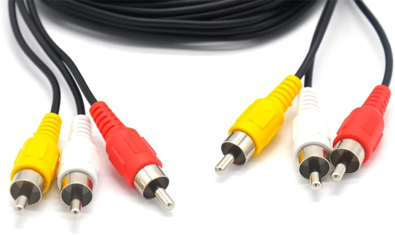 Padarsey RCA 10FT Audio/Video Composite Cable DVD/VCR/SAT Yellow/White/red connectors 3 Male to 3 Male Electronics > Electronics Accessories > Cables > Audio & Video Cables Padarsey   
