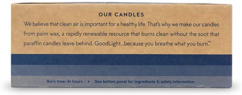 GoodLight Paraffin-Free Unscented Tea Light Candle, 100-count