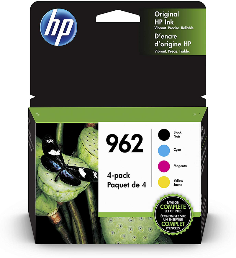 HP 962 | 4 Ink Cartridges | Black, Cyan, Magenta, Yellow | Works with HP OfficeJet Pro 9000 Series, HP OfficeJet Pro Premier 9012 | 3HZ99AN, 3HZ96AN, 3HZ97AN, 3HZ98AN Electronics > Print, Copy, Scan & Fax > Printer, Copier & Fax Machine Accessories > Printer Consumables > Toner & Inkjet Cartridges HP Default Title  