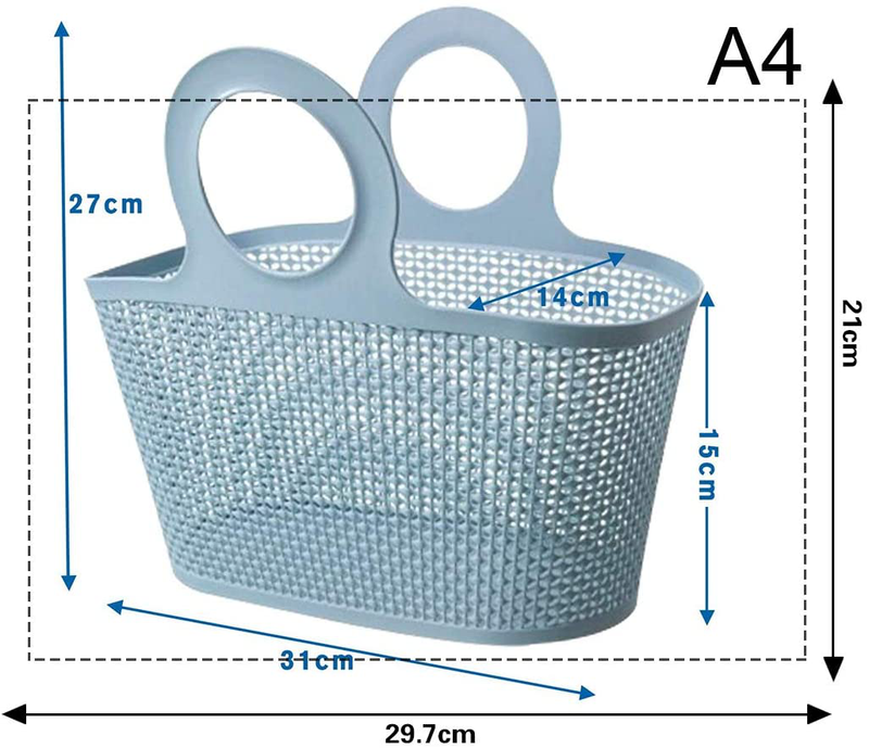 Plastic Bathroom Shower Caddy Dorm, Bathroom Caddy with Handle for Bathroom, College Dorm Room Sporting Goods > Outdoor Recreation > Camping & Hiking > Portable Toilets & Showers Attmu   