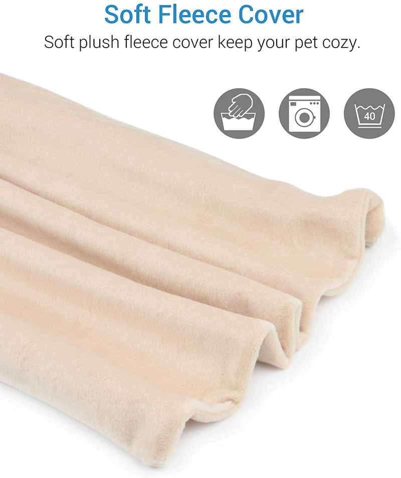 NICREW Pet Heating Pad for Dogs and Cats, Heated Pet Mat with Steel-Wrapped Cord and Soft Fleece Cover Animals & Pet Supplies > Pet Supplies > Dog Supplies > Dog Beds NICREW   
