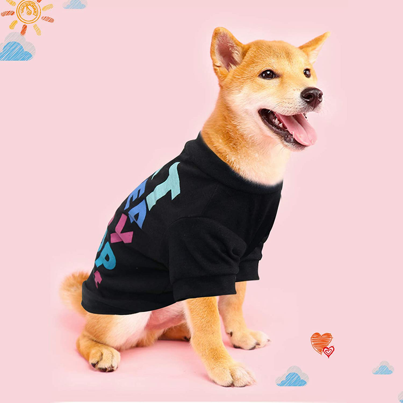 HYLYUN Printed Puppy Shirt 6 Packs - Soft Breathable Pet T-Shirt Puppy Dog Christmas Clothes Soft Sweat Shirt for Small Dogs and Cats Animals & Pet Supplies > Pet Supplies > Dog Supplies > Dog Apparel HYLYUN   