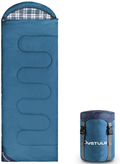 OUSTULE Camping Sleeping Bag -3 Season Warm & Cool Weather, Lightweight, Waterproof Indoor & Outdoor Use for Adults & Kids for Backpacking, Hiking, Traveling, Camping with Compression Sack Sporting Goods > Outdoor Recreation > Camping & Hiking > Sleeping Bags OUSTULE Sea Blue-Flannel  