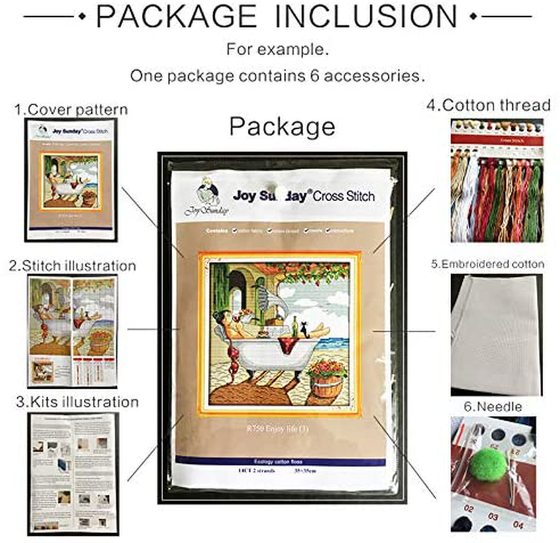 Joy Sunday Cross Stitch Kits 11CT Stamped Seven Color Fox 11"x15" or 28cmx38cm Easy Patterns Embroidery for Girls Crafts DMC Cross-Stitch Supplies Needlework Animal Series Arts & Entertainment > Hobbies & Creative Arts > Arts & Crafts > Art & Crafting Tools > Craft Measuring & Marking Tools > Stitch Markers & Counters Joy Sunday   