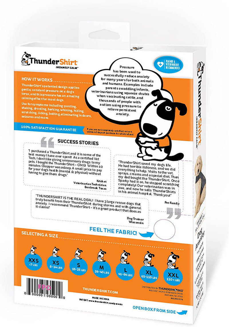 Thundershirt Thundershirt Dog Anxiety Jacket Animals & Pet Supplies > Pet Supplies > Dog Supplies > Dog Apparel Thundershirt   