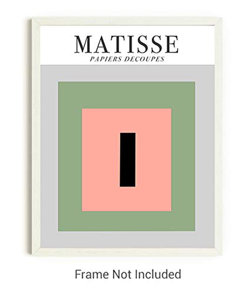 Matisse-Inspired No.22 Exhibition Wall Art Prints. Set of 2-11x14 UNFRAMED Abstract, Minimalist Modern Wall Decor. Cut-Out Botanical Shapes in Shades of Sage Green, Black & Pink on Gray. Home & Garden > Decor > Artwork > Posters, Prints, & Visual Artwork WESTBROOK DESIGN STUDIO   
