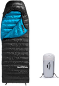 Naturehike Ultralight Goose down Sleeping Bag 750/550 Fill Power Compact Portable 3-4 Season for Adults & Kids Cold Weather Waterproof - Backpacking, Camping, Hiking, Traveling with Compression Sack Sporting Goods > Outdoor Recreation > Camping & Hiking > Sleeping Bags Naturehike Black-550FP(35.6℉) Medium-82.7"x29.5" 