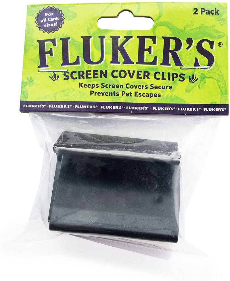Fluker's Premium Terrarium Screen Cover Clip, Black Animals & Pet Supplies > Pet Supplies > Reptile & Amphibian Supplies > Reptile & Amphibian Habitat Accessories Fluker's   