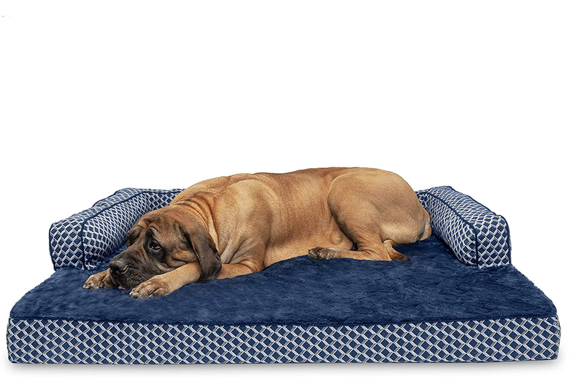 Furhaven Orthopedic Dog Beds for Small, Medium, and Large Dogs, CertiPUR-US Certified Foam Dog Bed Animals & Pet Supplies > Pet Supplies > Dog Supplies > Dog Beds Furhaven Diamond Blue Full Support Orthopedic Foam Jumbo Plus (Pack of 1)