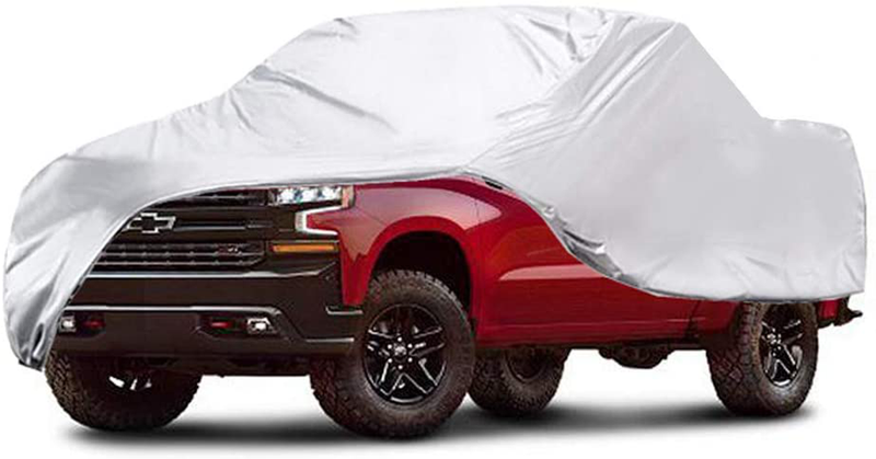 GUNHYI Car Cover Waterproof All Weather for Automobiles, 6 Layer Heavy Duty Outdoor Cover, Sun Rain Uv Protection, Fit Sedan (Length 182-191inch)  GUNHYI Truck XL- 248 L x 79 W x 68 H inch  