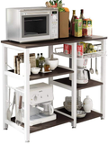 Soges 3-Tier Kitchen Baker's Rack Utility Microwave Oven Stand Storage Cart Workstation Shelf, W5s-B Home & Garden > Kitchen & Dining > Food Storage soges Black  