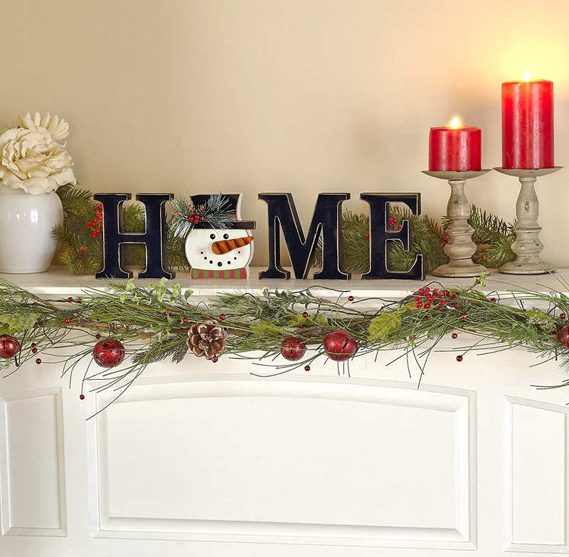 The Lakeside Collection Decorative Tabletop Home Letter Sign with Seasonal Icons - 13 Pieces