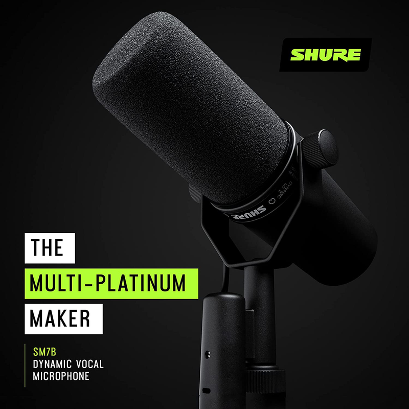 Shure SM7B Cardioid Dynamic Microphone Electronics > Audio > Audio Components > Microphones Shure   