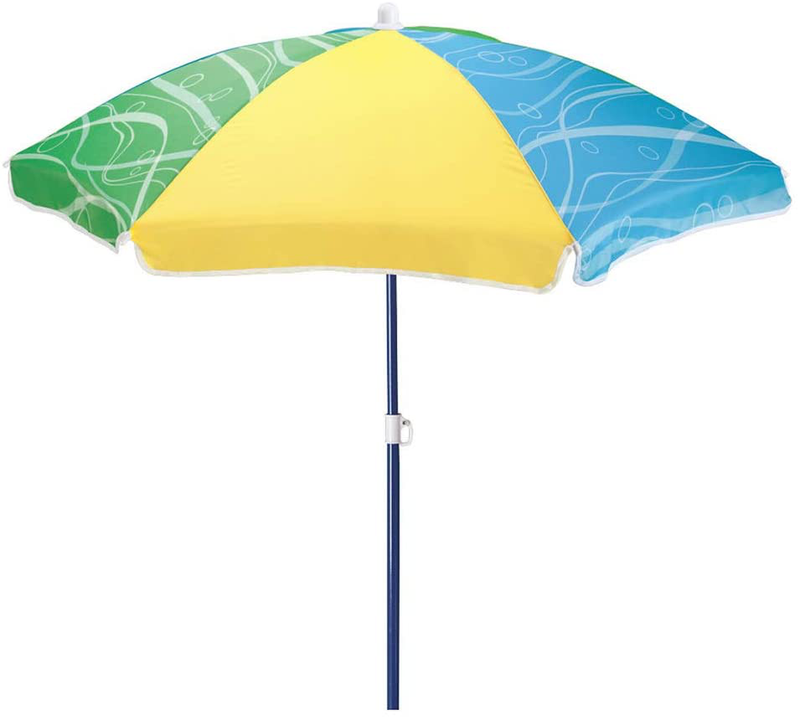 Step2 42 Inch Seaside Umbrella for Sand and Water Table - Kids Durable Beach Camping Garden Outdoor Play Shade Home & Garden > Lawn & Garden > Outdoor Living > Outdoor Umbrella & Sunshade Accessories Step 2 Default Title  