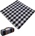 Picnic Blanket Waterproof Extra Large | Beach Blanket Sand Proof Oversized | Great Festival Blanket and Picnic Mat | Water Resistant Heavy Duty Wet Blanket Lawn for Outdoor Picnics (Colorful) Home & Garden > Lawn & Garden > Outdoor Living > Outdoor Blankets > Picnic Blankets Miss Cassie&Miss Kiki Black  