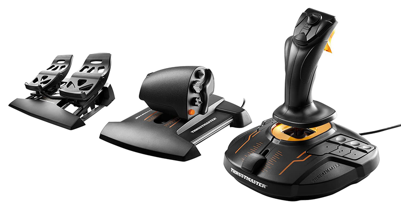 Thrustmaster T16000M FCS (Windows) Electronics > Electronics Accessories > Computer Components > Input Devices > Game Controllers > Joystick Controllers THRUSTMASTER Black Thrustmaster T16000M FCS Flight Pack 