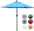 Sunnyglade 7.5' Patio Umbrella Outdoor Table Market Umbrella with Push Button Tilt/Crank, 6 Ribs (Tan) Home & Garden > Lawn & Garden > Outdoor Living > Outdoor Umbrella & Sunshade Accessories Sunnyglade Blue  