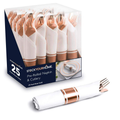 Pre Rolled Napkin and Cutlery Set 25 Pack Disposable Silverware for Catering Events, Parties, and Weddings (Gold) Home & Garden > Kitchen & Dining > Tableware > Flatware > Flatware Sets Stock Your Home Rose Gold  