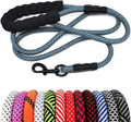 MayPaw Heavy Duty Rope Dog Leash, 6/8/10 FT Nylon Pet Leash, Soft Padded Handle Thick Lead Leash for Large Medium Dogs Small Puppy Animals & Pet Supplies > Pet Supplies > Dog Supplies MayPaw navy 1/2" * 8' 