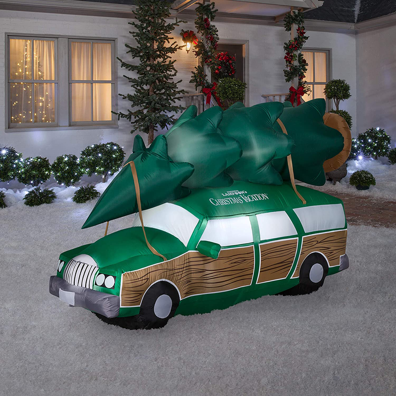 Gemmy Christmas Airblown Inflatable NLCV Station Wagon w/Tree w/LEDs Scene WB, 5 ft Tall, Green Home & Garden > Decor > Seasonal & Holiday Decorations& Garden > Decor > Seasonal & Holiday Decorations Gemmy   