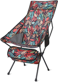 G4Free Lightweight Portable High Back Camping Chair, Folding Backpacking Camp Chairs Upgrade with Headrest & Pocket for Outdoor Travel Picnic Hiking Fishing Sporting Goods > Outdoor Recreation > Camping & Hiking > Camp Furniture G4Free Maple Leaf Red  