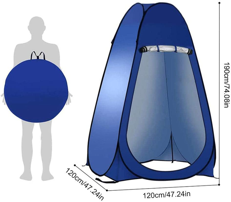 NLQHOPTS Pop up Privacy Shower Tent,Portable Outdoor Shower Enclosure,Waterproof Camping Shower Tent ,Bathing Dressing,Changing Room,Portable Toilet for Camping,Beach,Fishing,Travel with Carry Bag