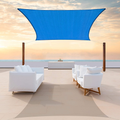 ColourTree 8' x 16' Beige Rectangle Sun Shade Sail Canopy Awning Fabric Cloth Screen - UV Block UV Resistant Heavy Duty Commercial Grade - Outdoor Patio Carport - (We Make Custom Size) Home & Garden > Lawn & Garden > Outdoor Living > Outdoor Umbrella & Sunshade Accessories ColourTree Blue 19' x 22' custom size 