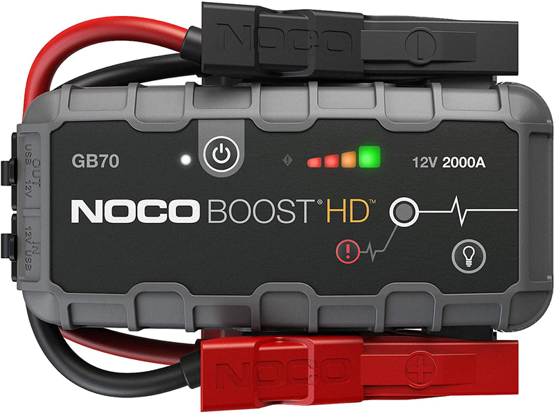 NOCO Boost HD GB70 2000 Amp 12-Volt UltraSafe Lithium Jump Starter Box, Car Battery Booster Pack, Portable Power Bank Charger, and Jumper Cables For Up To 8-Liter Gasoline and 6-Liter Diesel Engines Vehicles & Parts > Vehicle Parts & Accessories > Vehicle Maintenance, Care & Decor > Vehicle Repair & Specialty Tools > Vehicle Jump Starters NOCO Default Title  