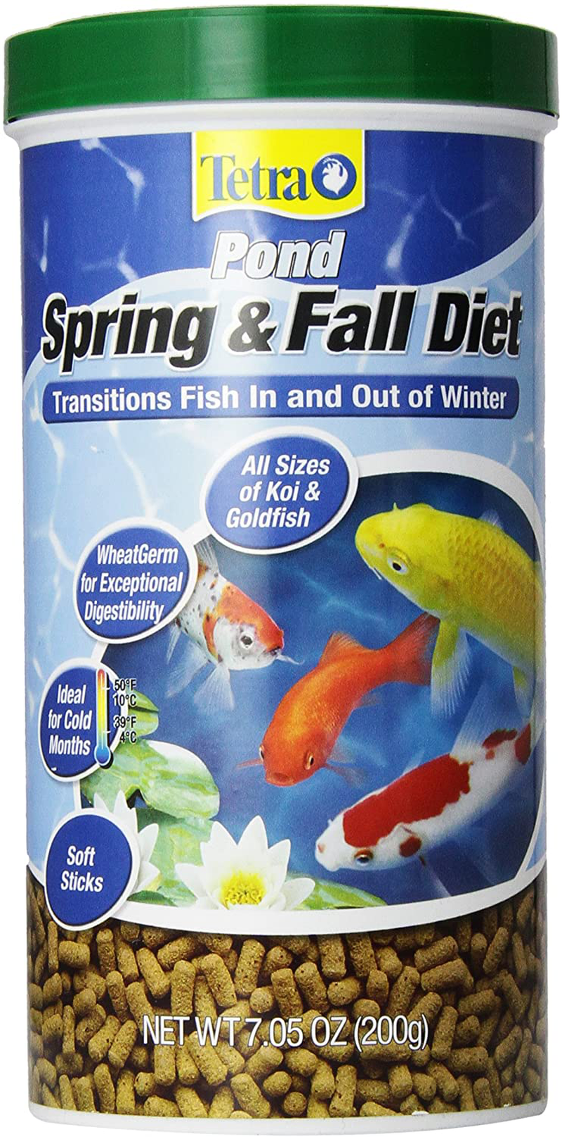 TetraPond Spring and Fall Diet Floating Pond Sticks Fish Food Animals & Pet Supplies > Pet Supplies > Fish Supplies > Fish Food Tetra Pond 7.05 Ounce (Pack of 1)  