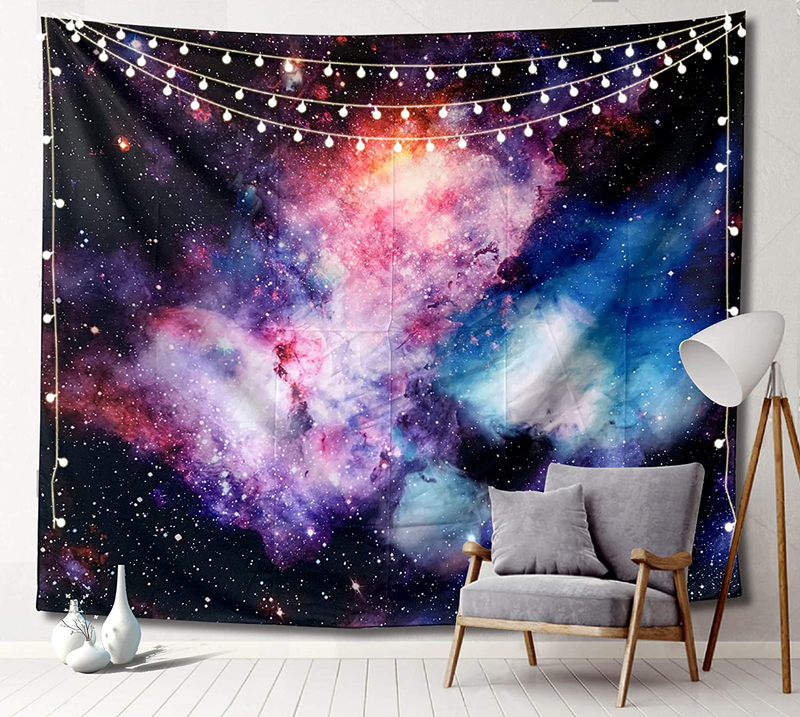 Sosolong Astronaut Tapestry, Galaxy Tapestry Outer Space Tapestry for Boys Bedroom Decor ，Living Room Or Dorm Wall A Hanging Tapestry (PLANET, 59in*51in) Home & Garden > Decor > Artwork > Decorative Tapestries Sosolong GALAXY 93in*71in 