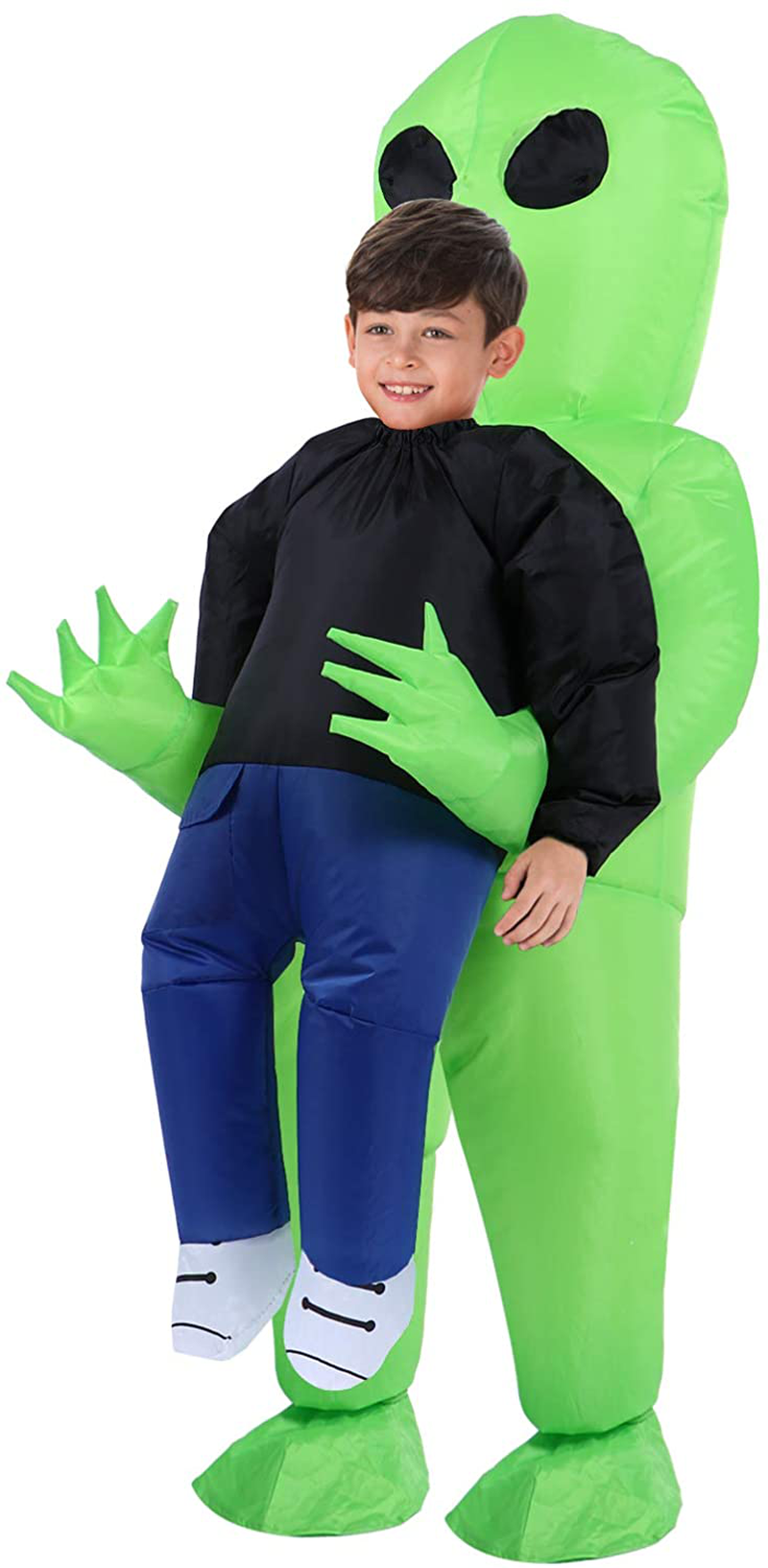 TOLOCO Inflatable Costume for Kid, Inflatable Alien Costume Kids, Alien Holding Person Costume, Halloween Blow up Costume Apparel & Accessories > Costumes & Accessories > Costumes TOLOCO Default Title  