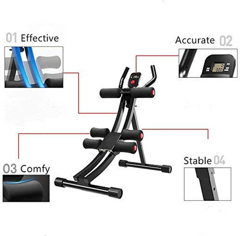 Fitlaya Fitness Core & Abdominal Trainers AB Workout Machine Home Gym Strength Training Ab Cruncher Foldable Fitness Equipment  Fitlaya Fitness   