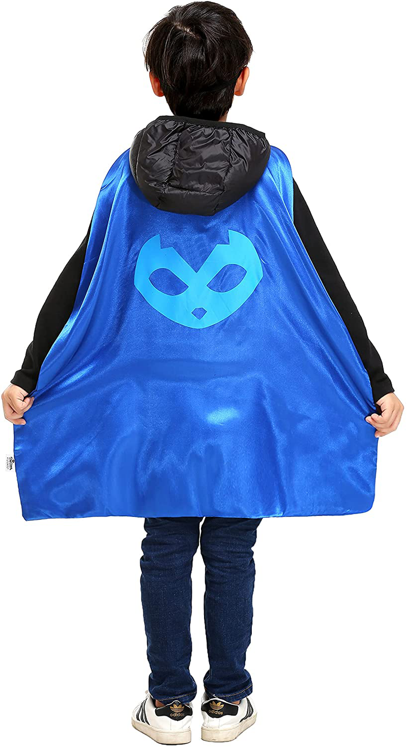 Superhero Capes with Masks Double Side Dress up Costumes Festival Christmas Halloween Cosplay Birthday Party for Kids Apparel & Accessories > Costumes & Accessories > Costumes PAOARA   