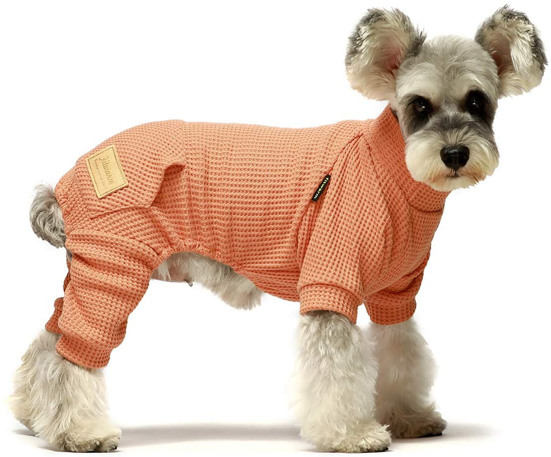 Fitwarm Turtleneck Thermal Dog Clothes Puppy Pajamas Doggie Outfits Cat Onesies Jumpsuits Animals & Pet Supplies > Pet Supplies > Cat Supplies > Cat Apparel Fitwarm Salmon S 