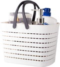 Jiatua Plastic Storage Basket with Handles, Shower Caddy Tote Portable Storage Bins for Bathroom,Bedroom, White Sporting Goods > Outdoor Recreation > Camping & Hiking > Portable Toilets & Showers JiatuA B-white  
