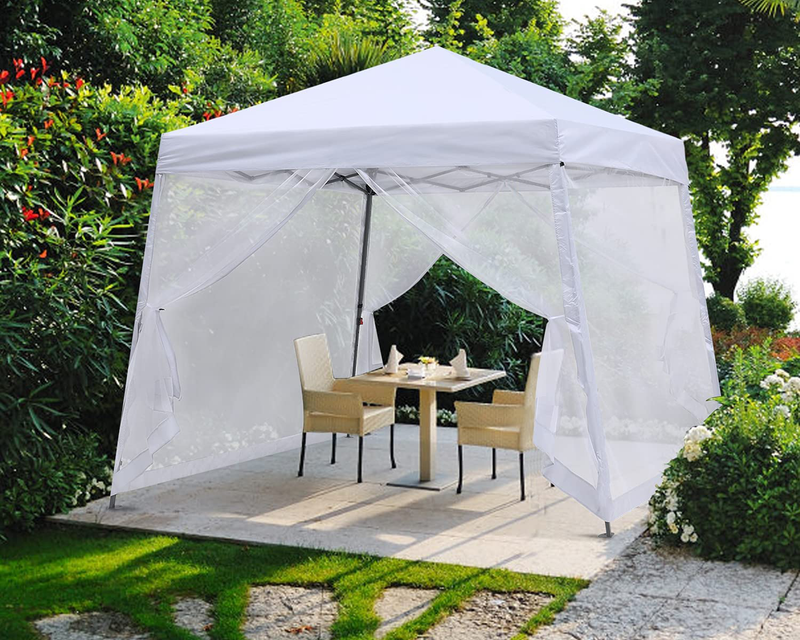 MASTERCANOPY Pop Up Gazebo Canopy with Mosquito Netting (10x10, Blue) Home & Garden > Lawn & Garden > Outdoor Living > Outdoor Structures > Canopies & Gazebos MASTERCANOPY White 11x11 