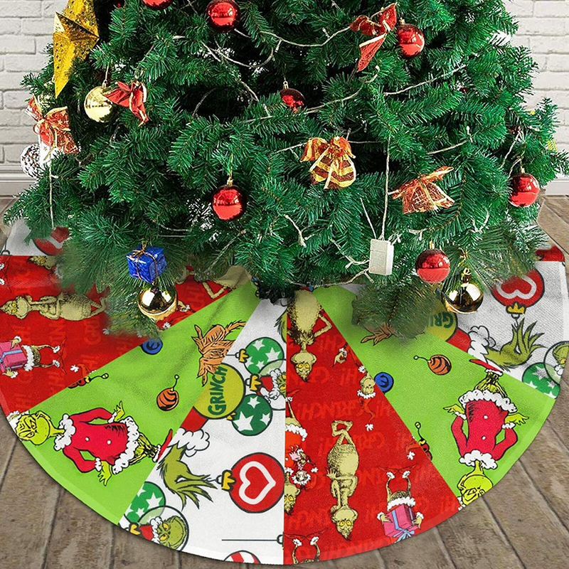 Christmas Tree Skirt, Christmas Decorations Xmas Party Supplies Holiday Tree Ornament for Gift 36 inches Home & Garden > Decor > Seasonal & Holiday Decorations > Christmas Tree Skirts RIEDIOVS   