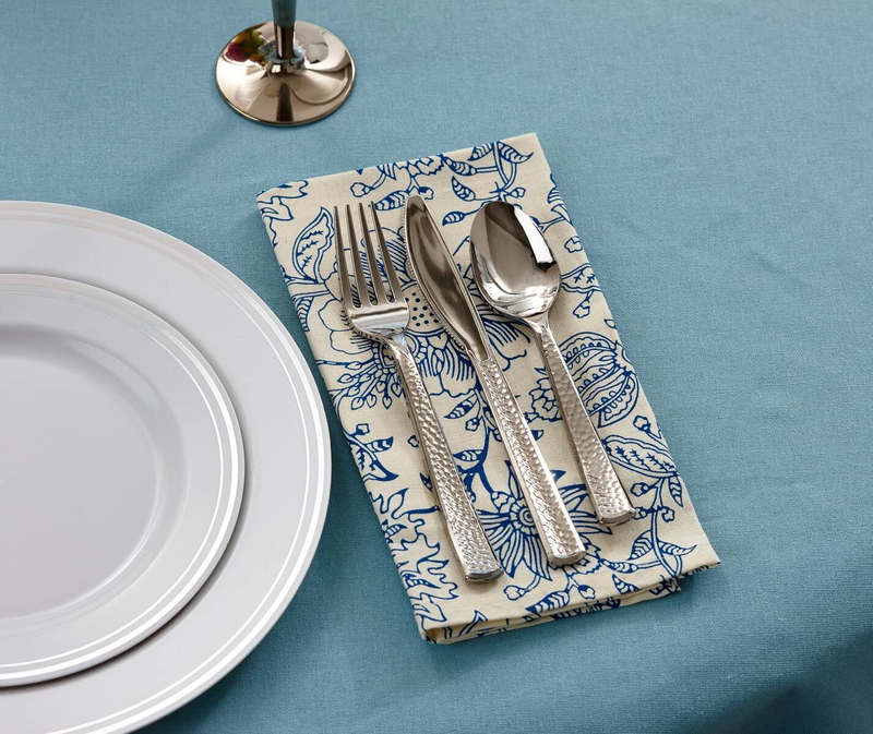 Mozaik Premium Plastic Hammered Stainless Steel Coated Assorted Cutlery, 120 pieces Home & Garden > Kitchen & Dining > Tableware > Flatware > Flatware Sets Mozaik   