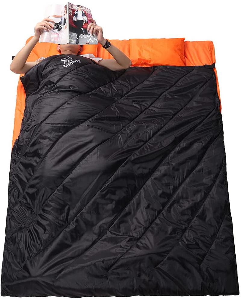 Suhedy Sleeping Bag Suitable for Adults and Teenagers in All Seasons, Sleeping Bag with Pillow，Ideal for Camping and Hiking, Extreme Lightweight Backpack Sleeping Bag, Warm,Waterproof Sporting Goods > Outdoor Recreation > Camping & Hiking > Sleeping Bags Suhedy   