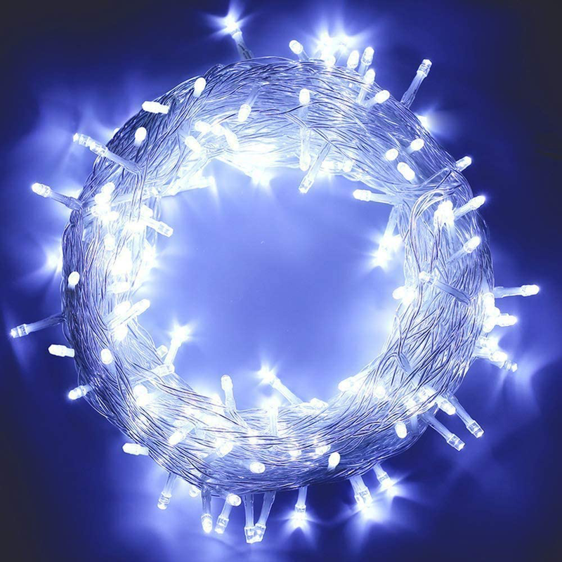 MYGOTO 33FT 100 LEDs String Lights Waterproof Fairy Lights 8 Modes with Memory 30V UL Certified Power Supply for Home, Garden, Wedding, Party, Christmas Decoration Indoor Outdoor (Red) Home & Garden > Decor > Seasonal & Holiday Decorations& Garden > Decor > Seasonal & Holiday Decorations MYGOTO 100l Cool White  