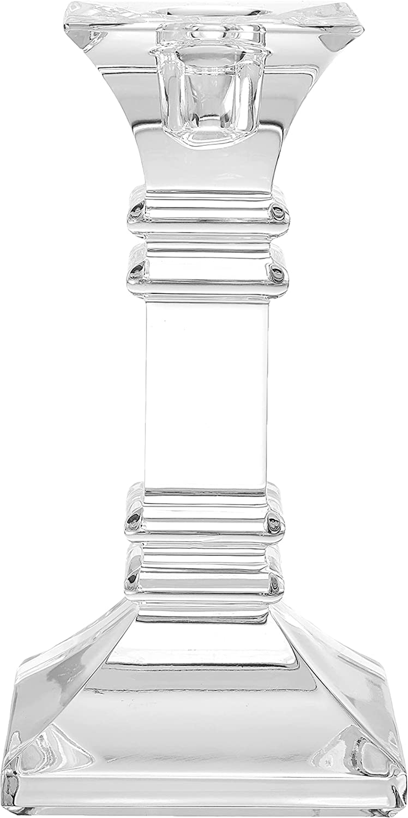 Marquis By Waterford Treviso Collection 6" Candle Sticks, 6", Clear Crystalline Home & Garden > Decor > Home Fragrance Accessories > Candle Holders Marquis By Waterford   